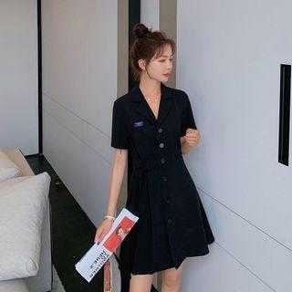 Black Pleat Dress