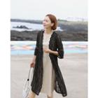 See-through Lace Long Cardigan