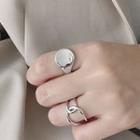925 Sterling Silver Concave Open Rings