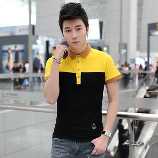 Short-sleeve Colour-block T-shirt