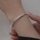 Sterling Silver Bangle Silver - One Size