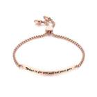 Simple And Fashion Plated Rose Gold Geometric Strip 316l Stainless Steel Bracelet Rose Gold - One Size