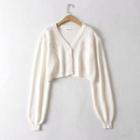 Embroidered Cardigan 540 - White - One Size