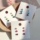 3 Pair Set: Knot Alloy Earring