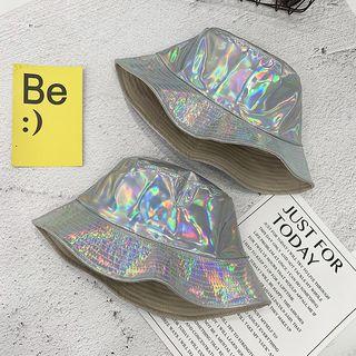 Iridescent Bucket Hat As Shown In Figure - One Size