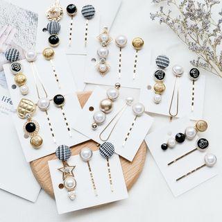 Faux Pearl Hair Clip Set (various Designs)