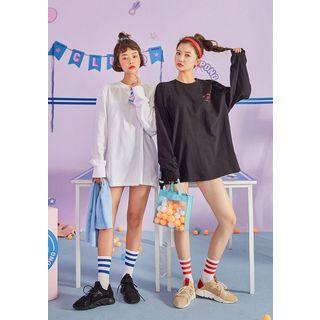 Pingpong Club Letter Print T-shirt