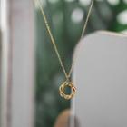 Hoop Pendant Alloy Necklace Necklace - Gold - One Size