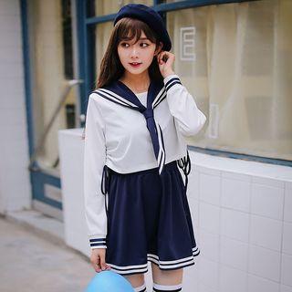 Set: Sailor Blouse + A-line Skirt