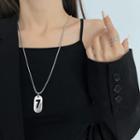 Numbering Necklace Silver - One Size