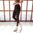 Cutout-hem Yoga Pants