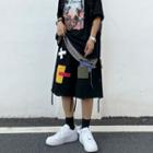 Patchwork Wide Leg Shorts