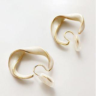 Geometry Clip-on Earring 1 Pair - Gold - One Size