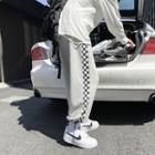 Check Trim Sweatpants