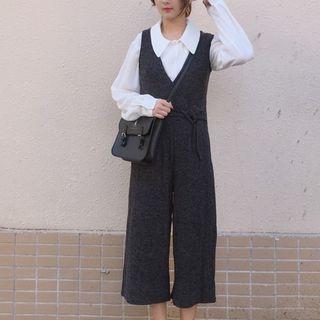 Pinafore Wide Leg Jumpsuit