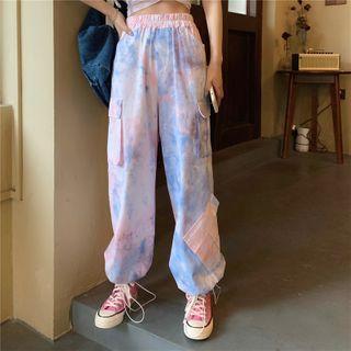 Tie Dyed Cargo Pants As Shown In Figure - One Size