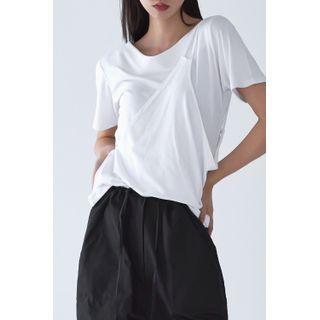 Inset Strappy Halter Top T-shirt