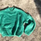 Drop-shoulder Furry Sweater In 4 Colors