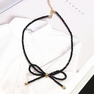 Beaded Bow Choker