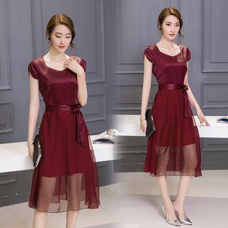 Cap Sleeve Midi Dress