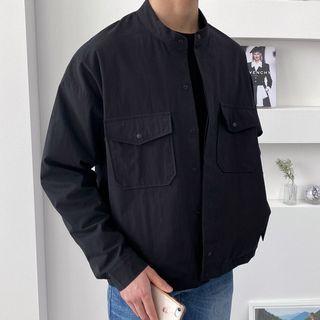 Snap-button Boxy Safari Jacket