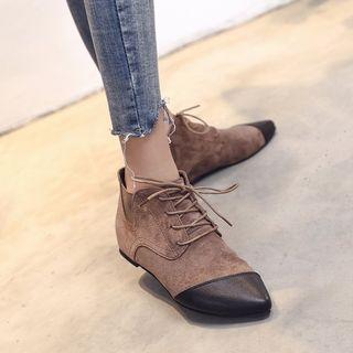 Paneled Chelsea Ankle Boots