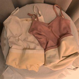 Brushed Fleece-lined Camisole Top