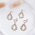 Alloy Leaf Drop Earring