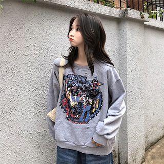 Long-sleeve Printing Sweater