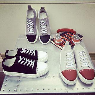 Platform Faux Suede Lace Up Sneakers