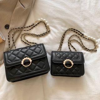 Quilted Faux Leather Crossbody Bag (various Designs)