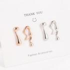 Melting Asymmetrical Alloy Earring