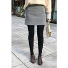 M Lange Wool Blend Miniskirt
