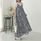 Spaghetti-strap Paisley Maxi Dress