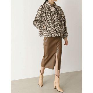 Leopard Sherpa-fleece Jacket