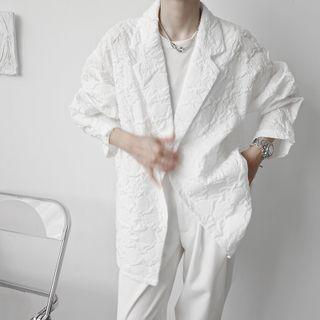 Plain Embossed Blazer