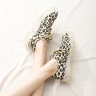 Leopard Print Lace-up Shoes