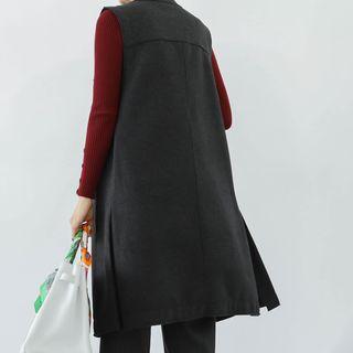 Wool Blend Midi Vest