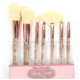 Beauty Creation  - Liquid Peach Sparkle 7pc Brush Set 1 Set