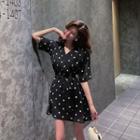 V-neck Wave Dress