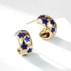 Star Alloy Open Hoop Earring