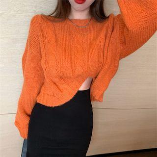 Cropped Sweater Tangerine - One Size