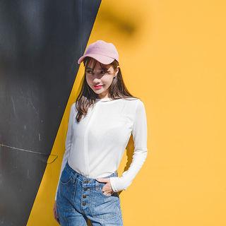 Flap-front T-shirt