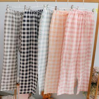 Couple Matching Gingham Lounge Pants
