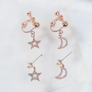 Rhinestone Earring / Clip-ons Earring