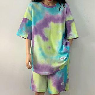 Short-sleeve Tie-dye T-shirt / Shorts