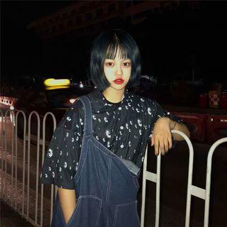 Eyes Print Short-sleeve Shirt