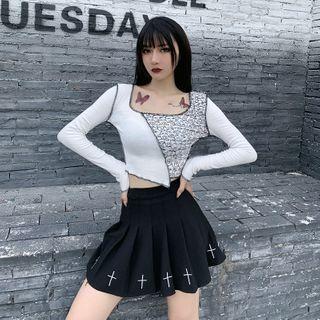 Asymmetric Patterned Panel Top