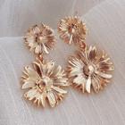 Alloy Daisy Dangle Earring 1 Pair - As Shown In Figure - One Size