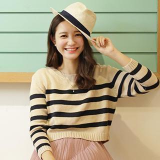 Striped Cropped Sweater